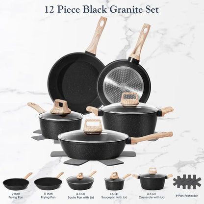 Granite Induction Cookware Set