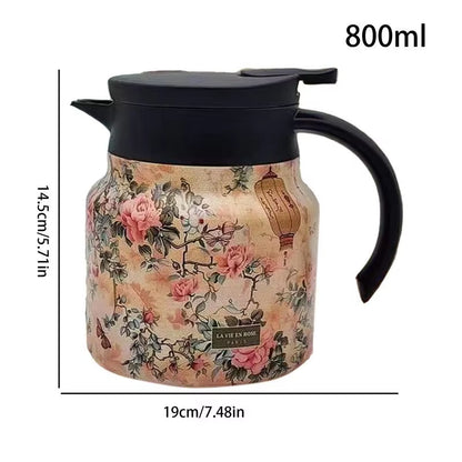 Vintage Thermal Insulation Tea & Coffee Pot – Keep Your Drinks Hot in Style